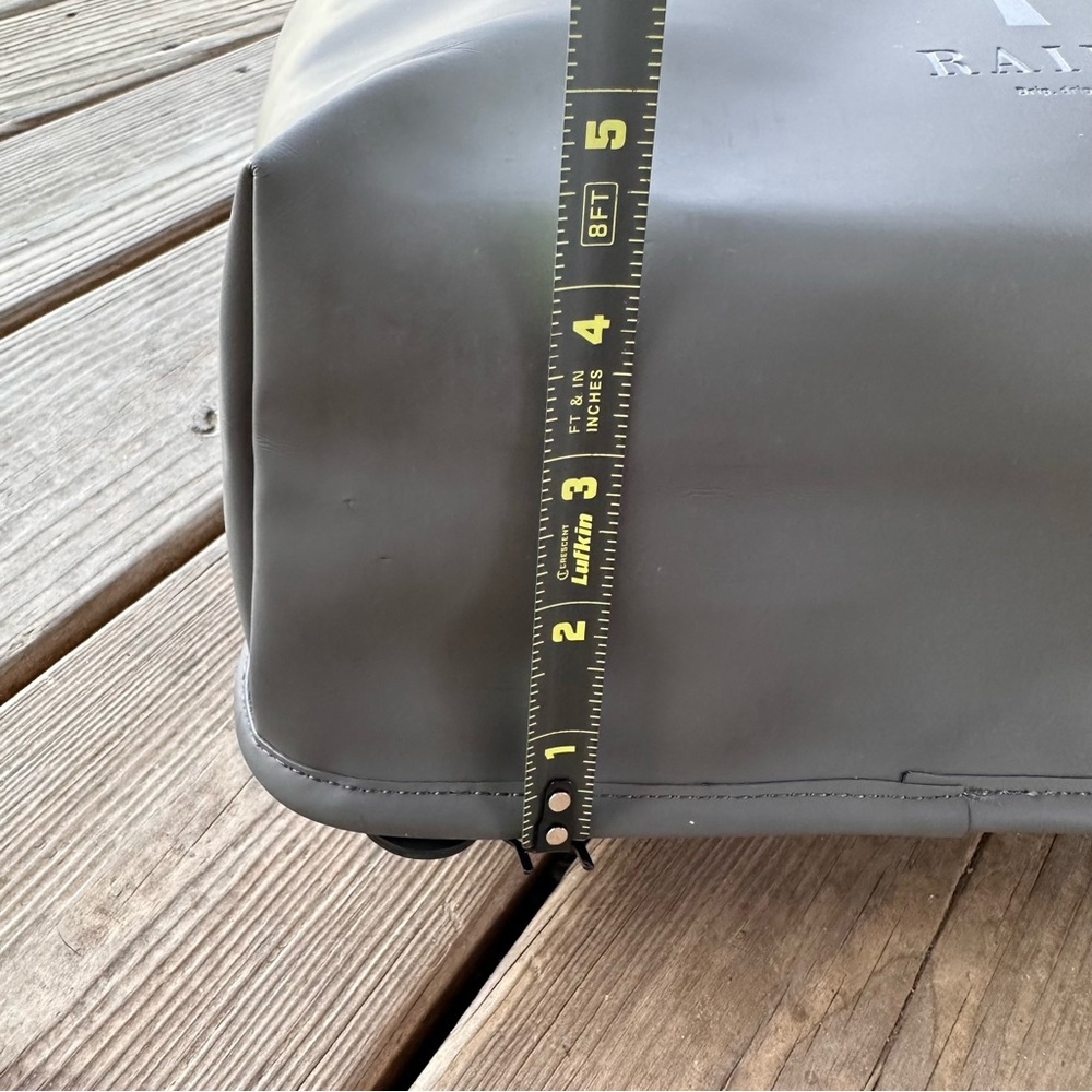 RAINS Rucksack Waterproof Backpack Grey Black - Picture 10 of 16